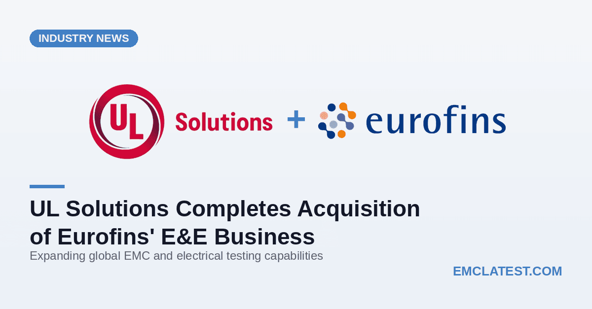 UL solutions acquires Eurofins